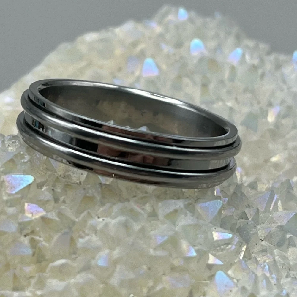 Stainless Steel Spinner Men's Ring-Stress Relief Fidget Jewelry -Men’s Fashion